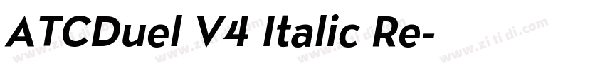 ATCDuel V4 Italic Re字体转换